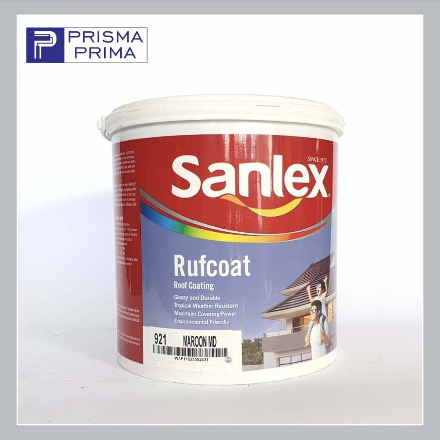 Cat Genteng Roof Paint Sanlex 4 Kg 3.75 Liter
