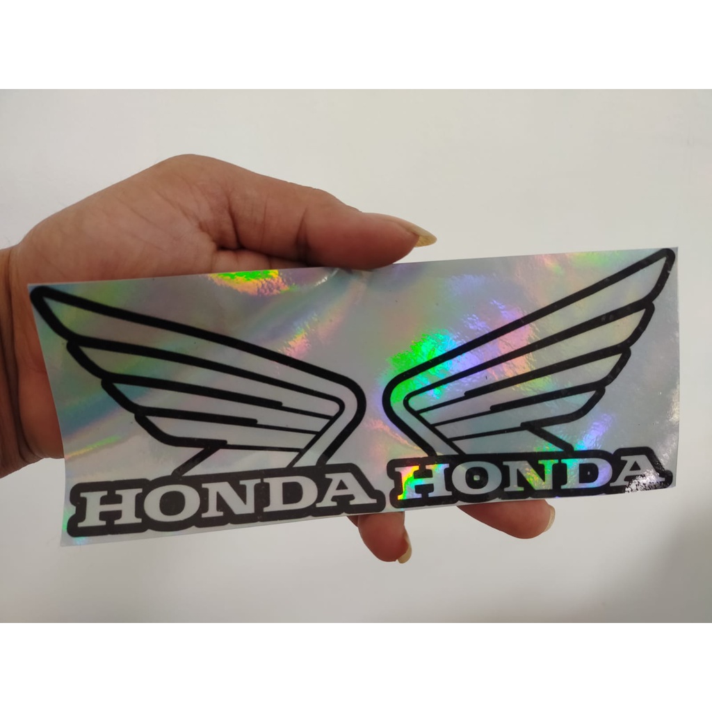 stiker logo honda sayap hologram ,stker model sayap hologram ,stiker logo honda sayap , stiker tangk