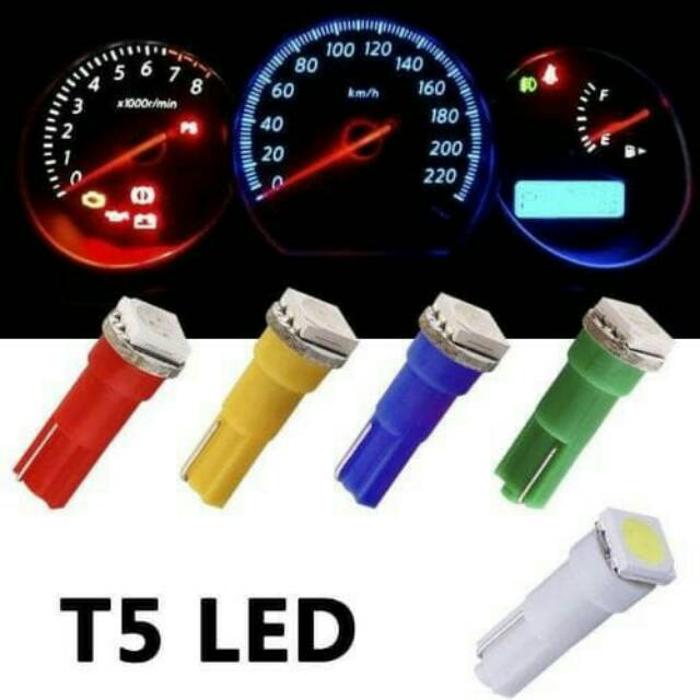 TERMURAH Lampu LED T5 Spedometer Lampu Speedometer COB Lampu Mobil Motor 12v DC SPIDOMETER KECIL