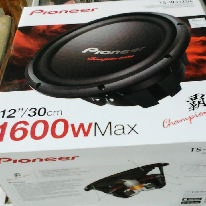 Subwoofer Pioneer Champions Series Original Resmi 12inc 1600watt