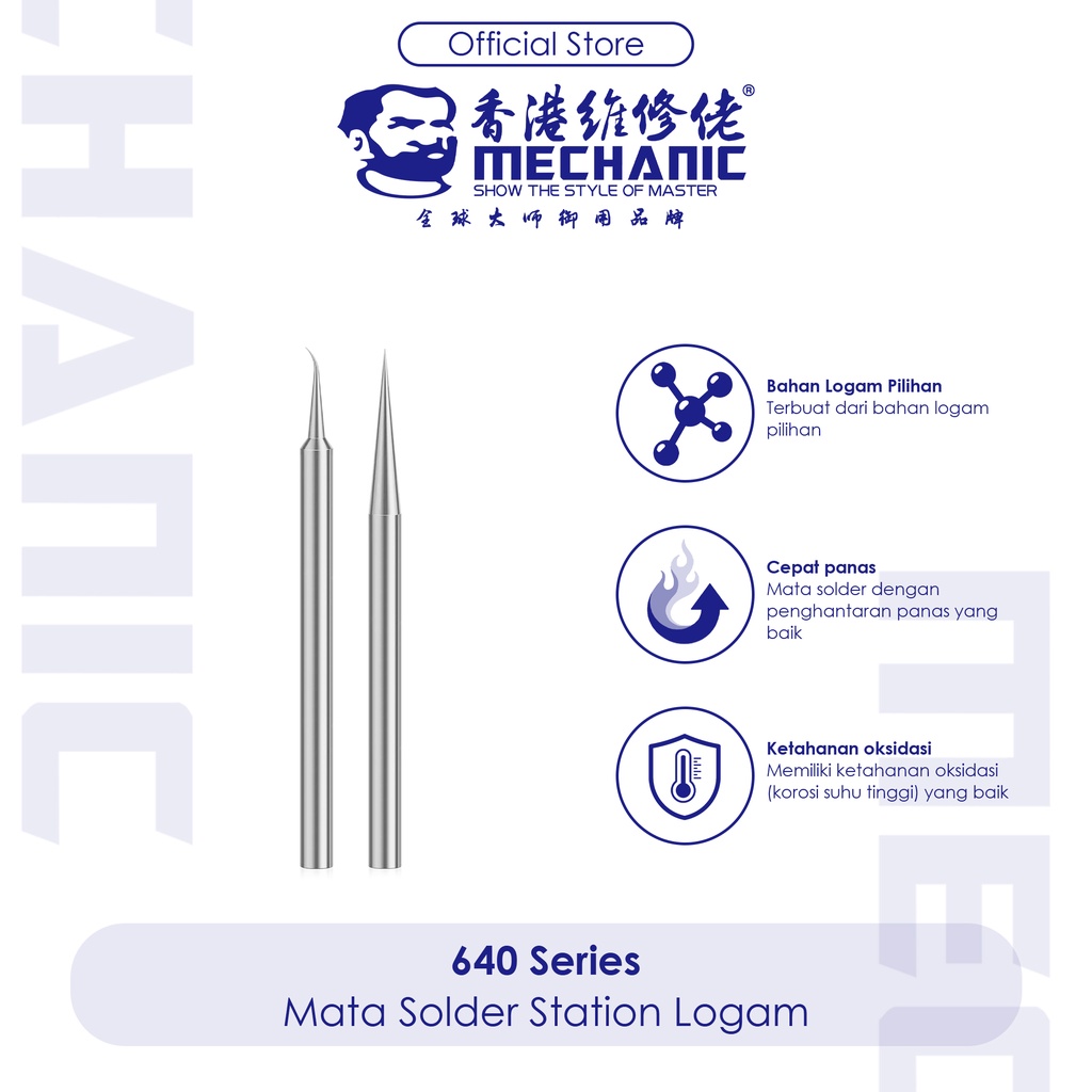 MECHANIC 640 Series Mata Solder Station - Mata Solder Silver Original