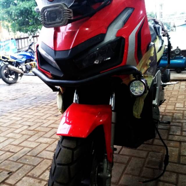 honda adv 150 front crashbar dudukan lampu depan