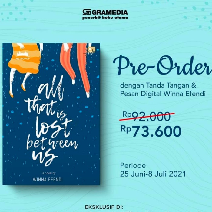 Novel All That Is Lost Between Us