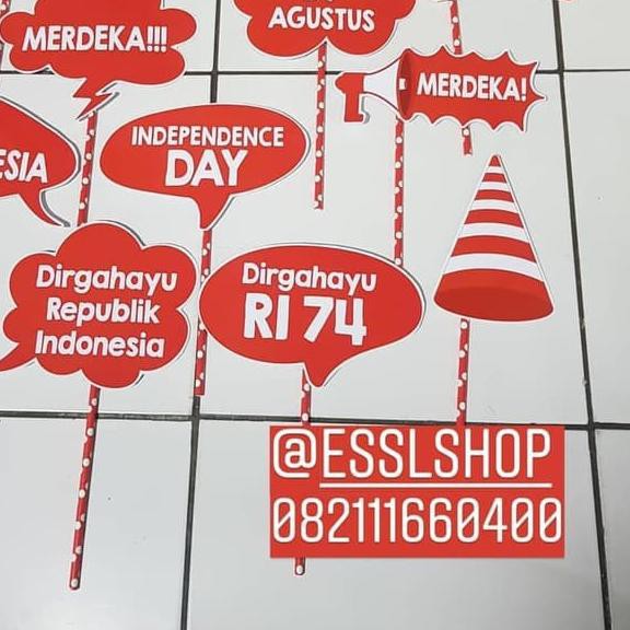 Acc Photobooth Dirgahayu RI / Photo Props 17 Agustus/ Aksesoris Foto