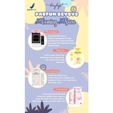 (FREE GIFT) PARFUM BEYBYS BPOM INSPIRED PARFUM