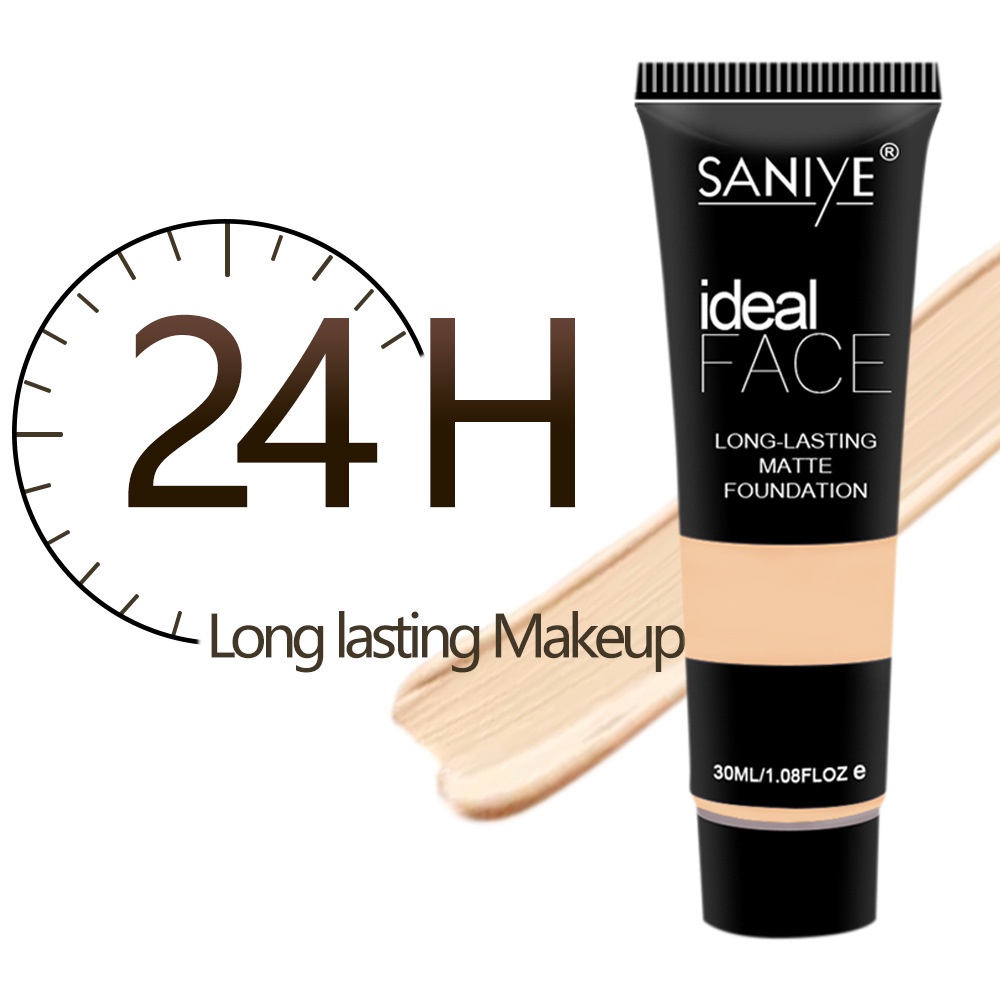 （COD）SANIYE 3 Warna Facial Flawless Liquid Foundation Base BB Cream Primer