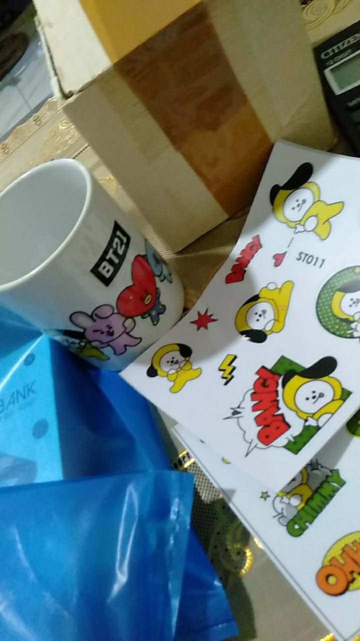 Bt21 Bts Mug Ver1 Cangkir Gelas Air Minum