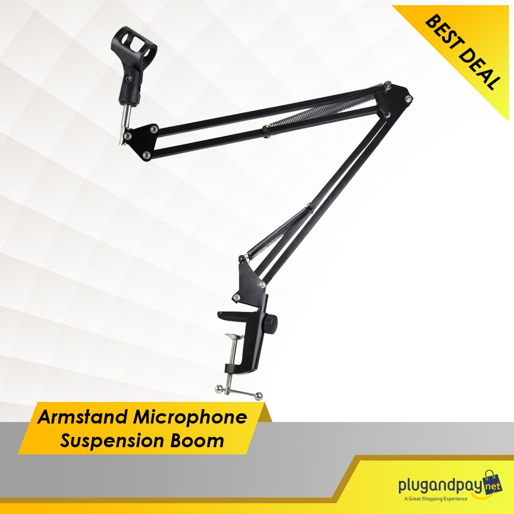 s Termurah Armstand Stand Mic Microphone Suspension Boom Scissor Arm Stand - PNP.GADGET