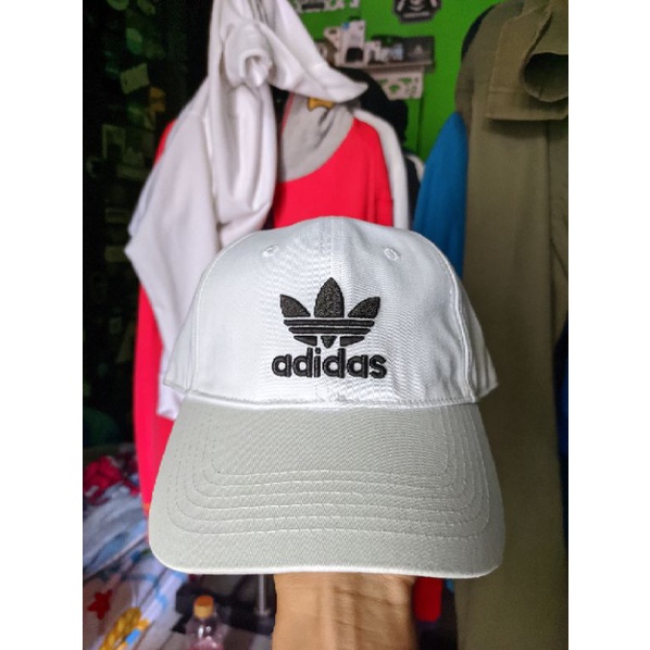 Topi Adidas Trefoil Cap White Original Second Preloved