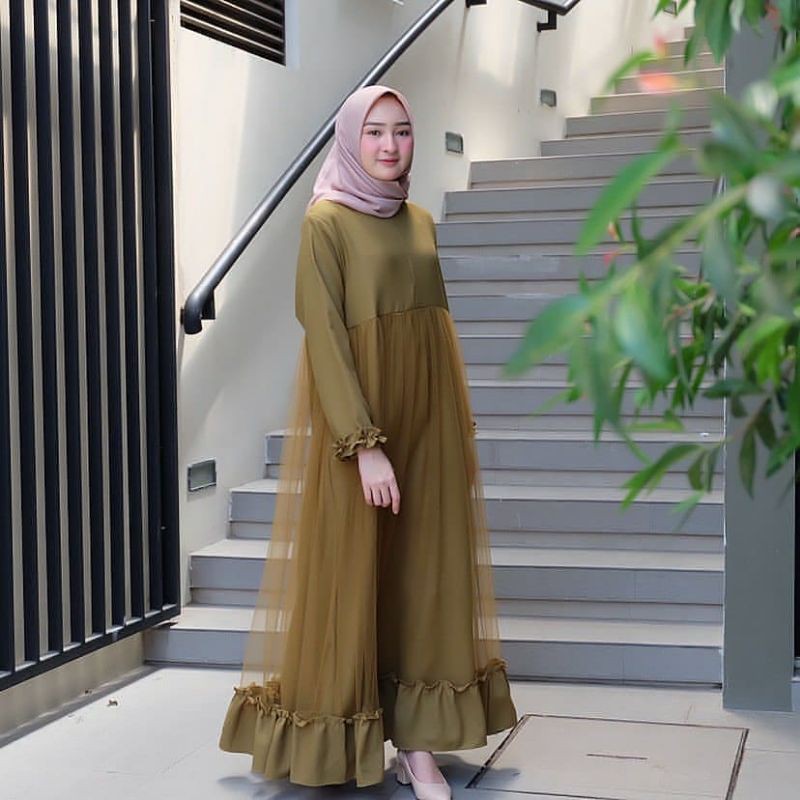 Aninda Dress DRESS MUSLIM l baju wanita l baju gamis l dress l gamis l  baju gamis l fashion wanita