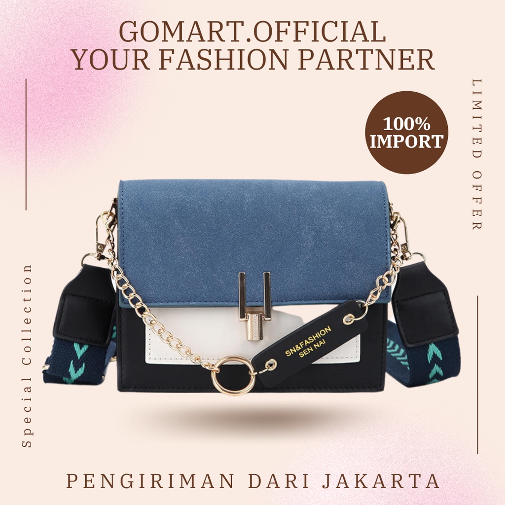 Tas Selempang Wanita Import Premium High Quality - Tas Wanita Fashion Korea Import - Tas Wanita Import Model Terbaru Kekinian [SL20]