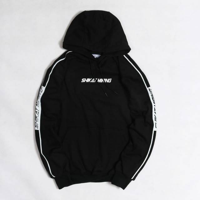 SWEATER HOODIE SHIKAT MIRING STRIP