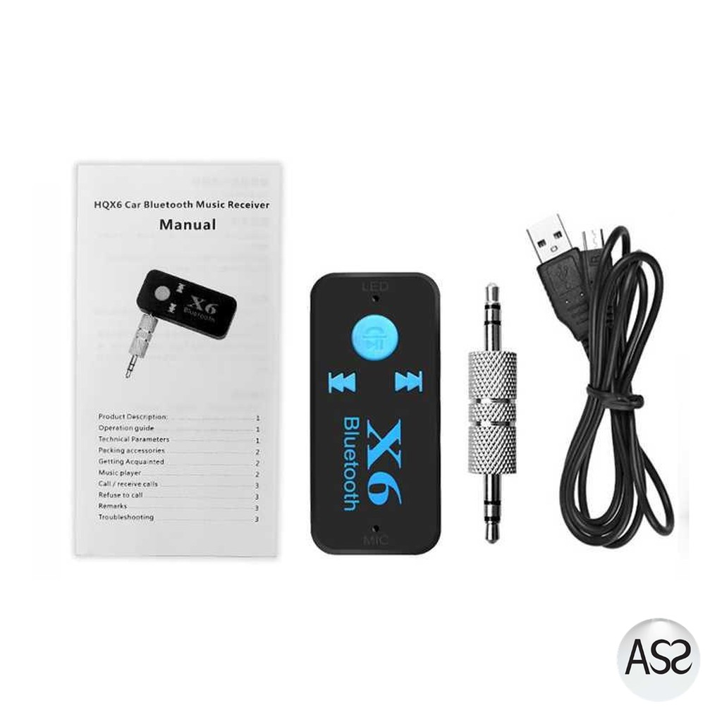 ASS Shop - Bluetooth Aux Audio Receiver Mobil - HQX6