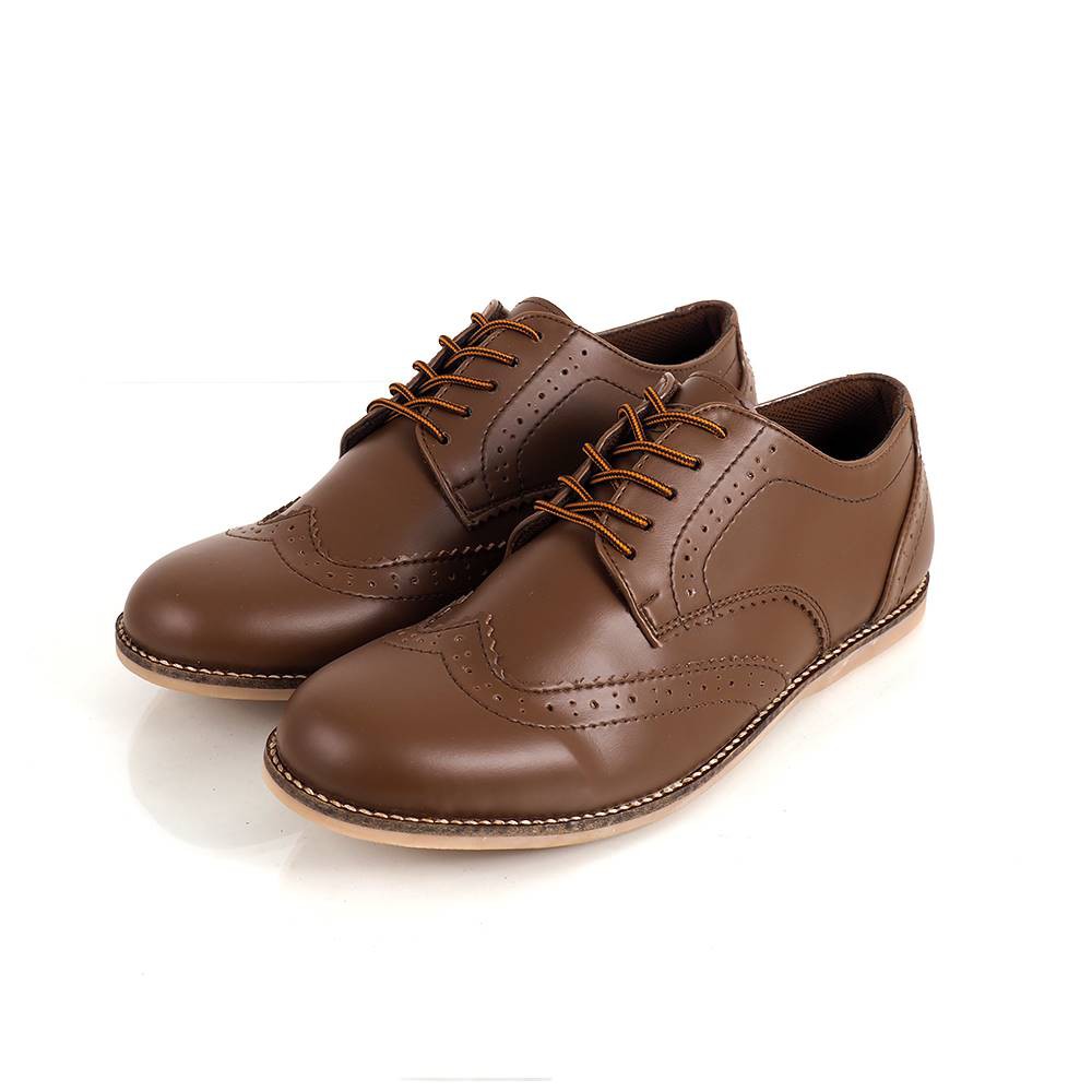 WOLVES BROWN |FORIND x GDNS| Sepatu Pantofel Pria Formal Casual Santai Kasual Cowok Laces Footwear