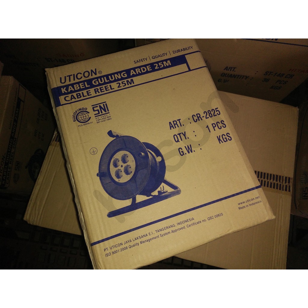 UTICON CR2825 Cable Reel  - Kabel Gulung Arde 25 meter