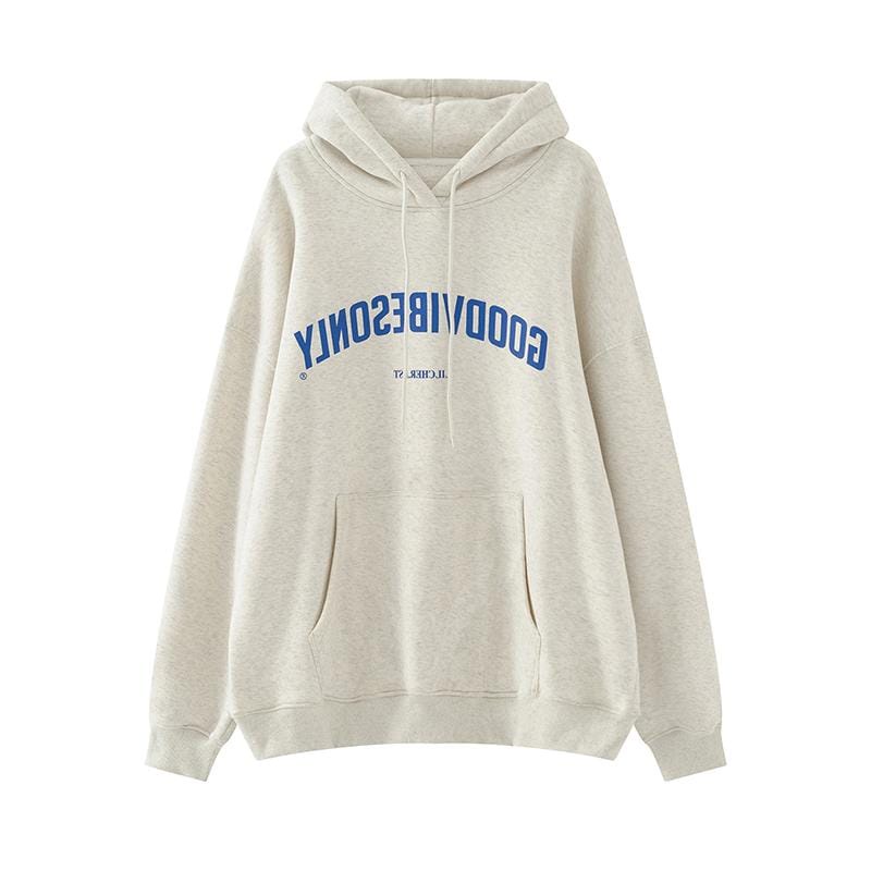 XXL GOOD VIBES ONLY SWEATER UNISEX HODIE TOPI (V1)