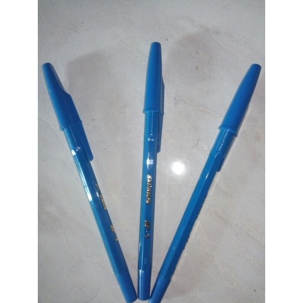 

bolpen pulpen tinta biru snowman