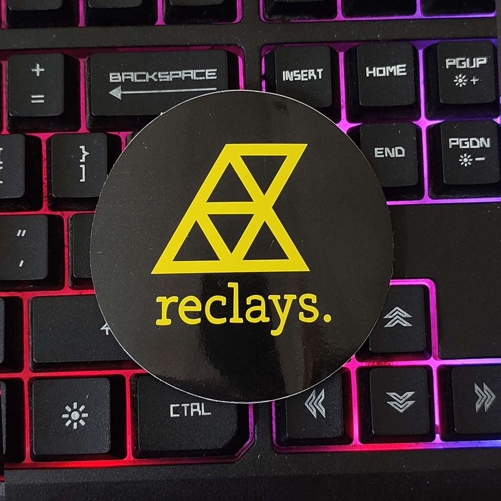 Stiker Aesthetic RECLAYS | STIKER TUMBLER HP | STICKER AESTHETIC STICKER LAPTOP