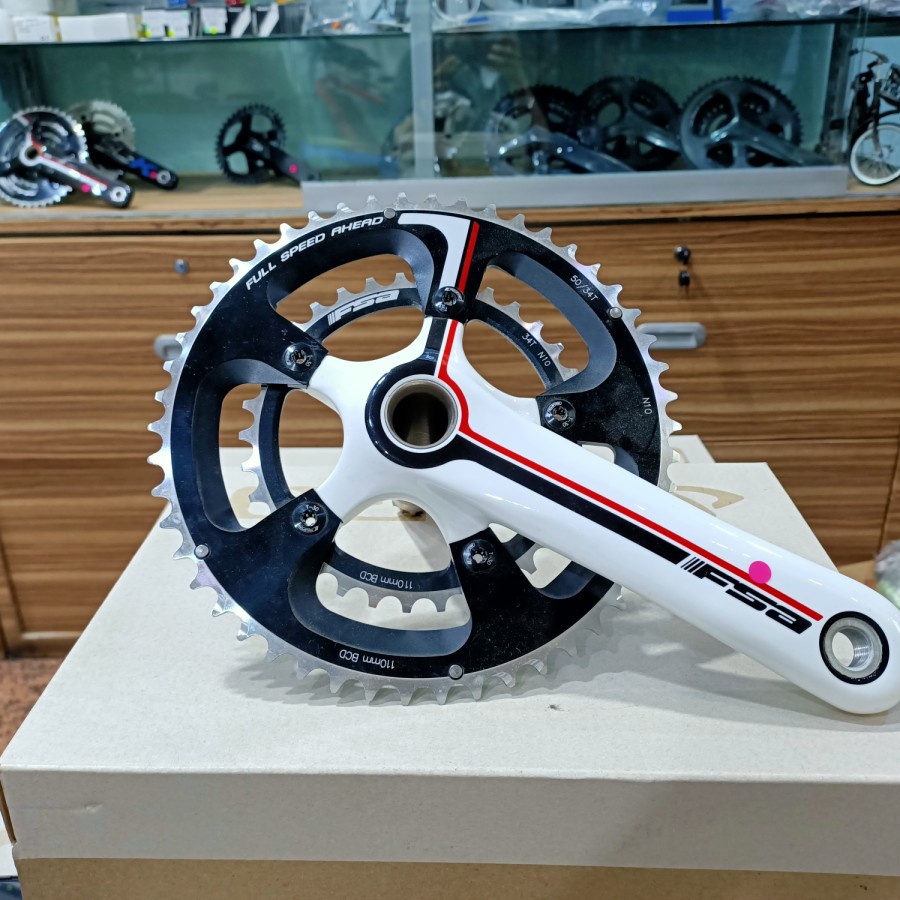 Crankset FSA CK-C8200CC White 50-34T