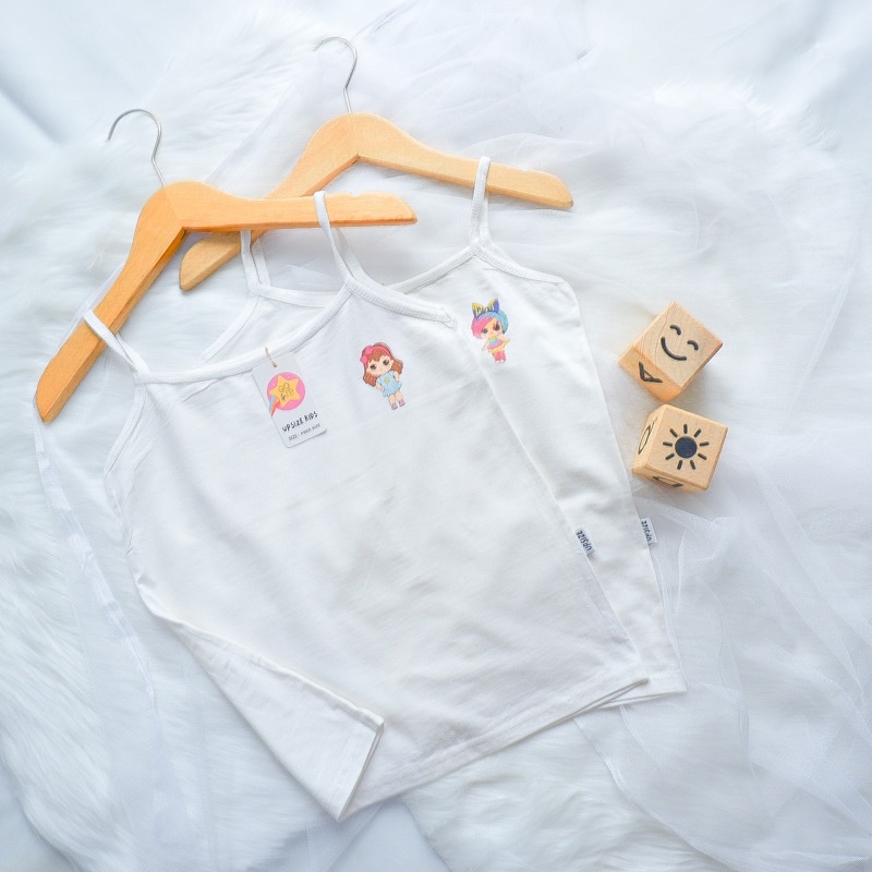 Kaos Dalam Singlet Polos Perempuan Tangtop Polos Anak Cewek Remaja Tengtop Putih Anak Sekolah