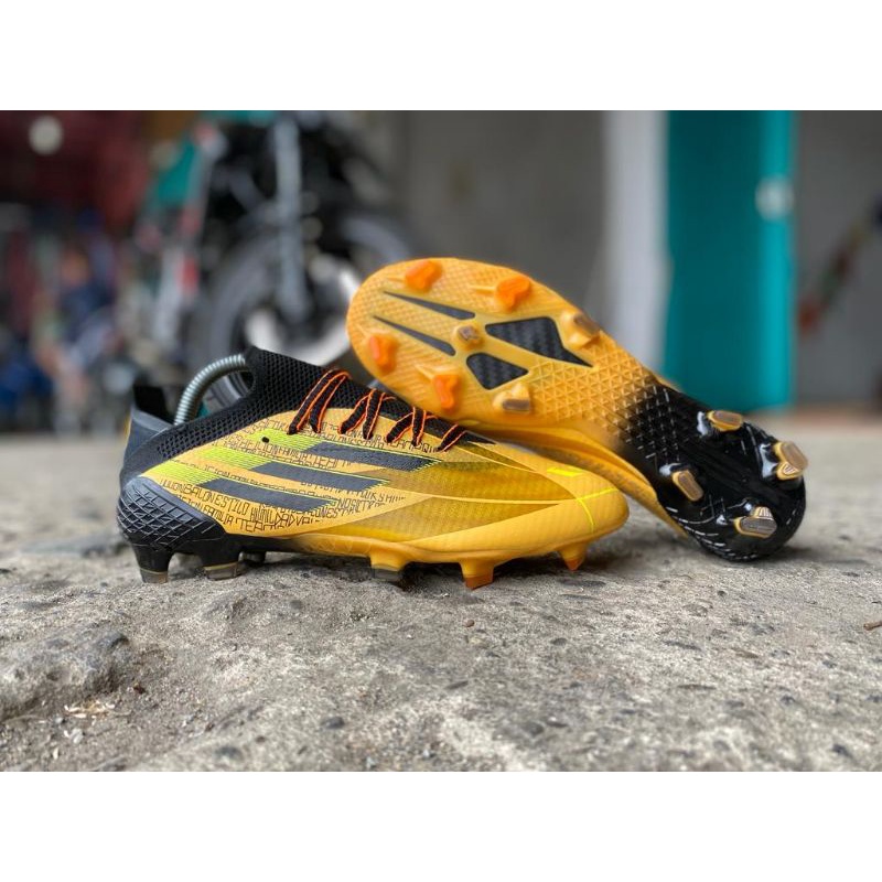 Sepatu Bola Adidas X Speedflow Messi.1 Solar Gold Core Black FG