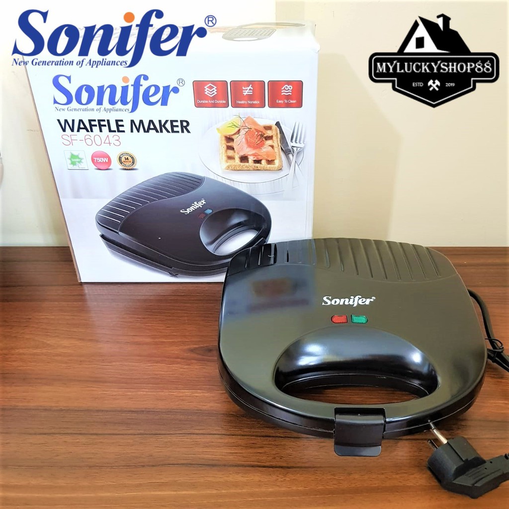 Sonifer Waffle Maker SF-6043 Non Stick Alat Pembuat Roti SF6043