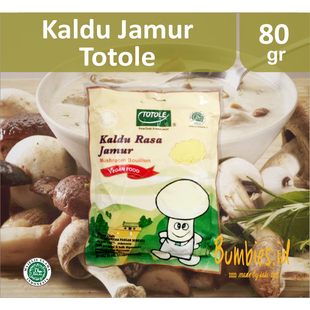 

Kaldu Jamur TOTOLE 80gram / Kaldu Jamur Perisa / Jamur Mushroom Powder / Vegan Food / Penyedap Makanan