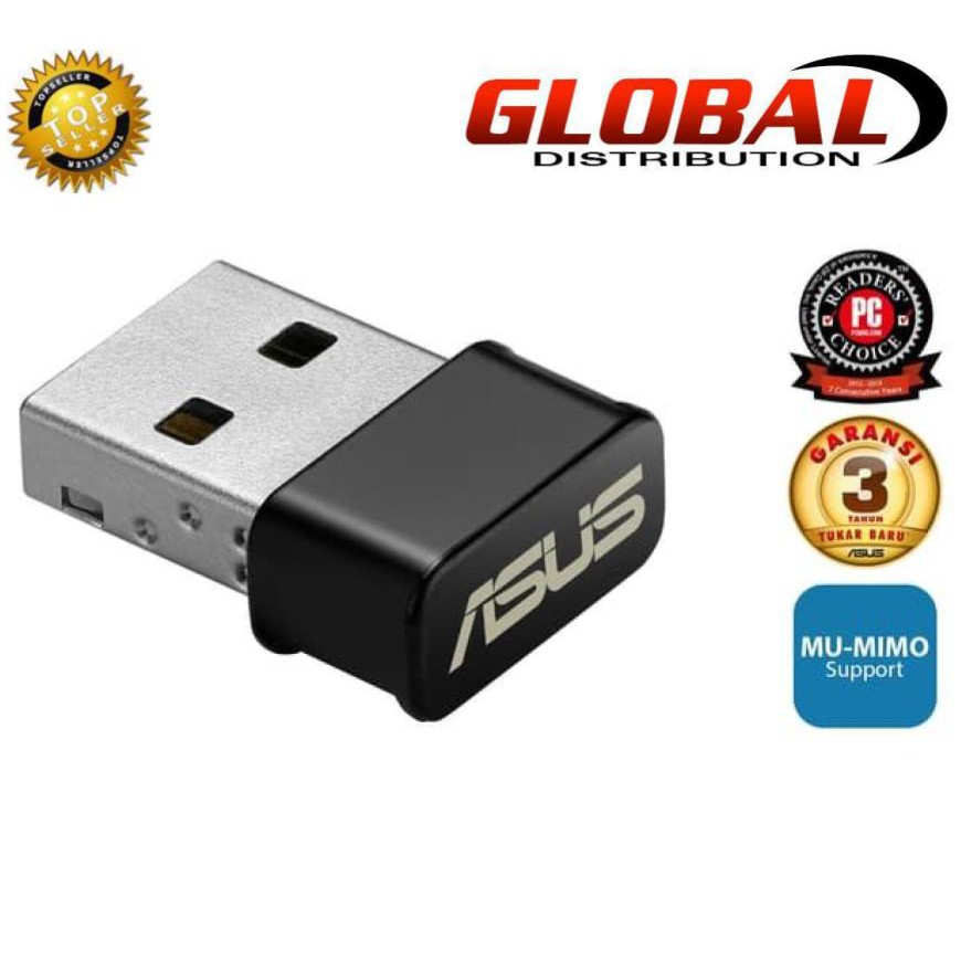 Usb WiFi Asus USB-AC53 Nano Wireless AC1200 Dual Band USB WiFi Adapter