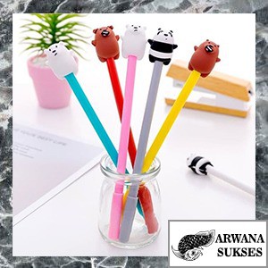 

PULPEN KARAKTER BERUANG KARTUN BALLPOINT BOLPOIN PEN PENA WE BARE BEAR - AS006