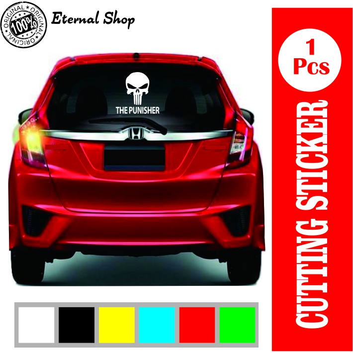 

Cutting sticker the punisher ukuran 28x27 cm