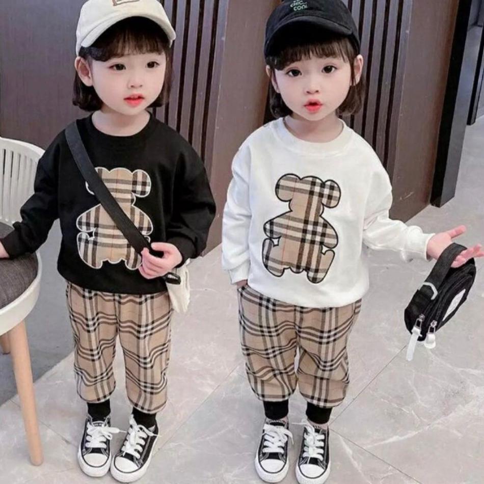 (TERLARIS) Baju Stelan Anak L Laki Terbaru 2022 Setelan Switer Anak Cewek Cowok Kekinian Baju Anak U
