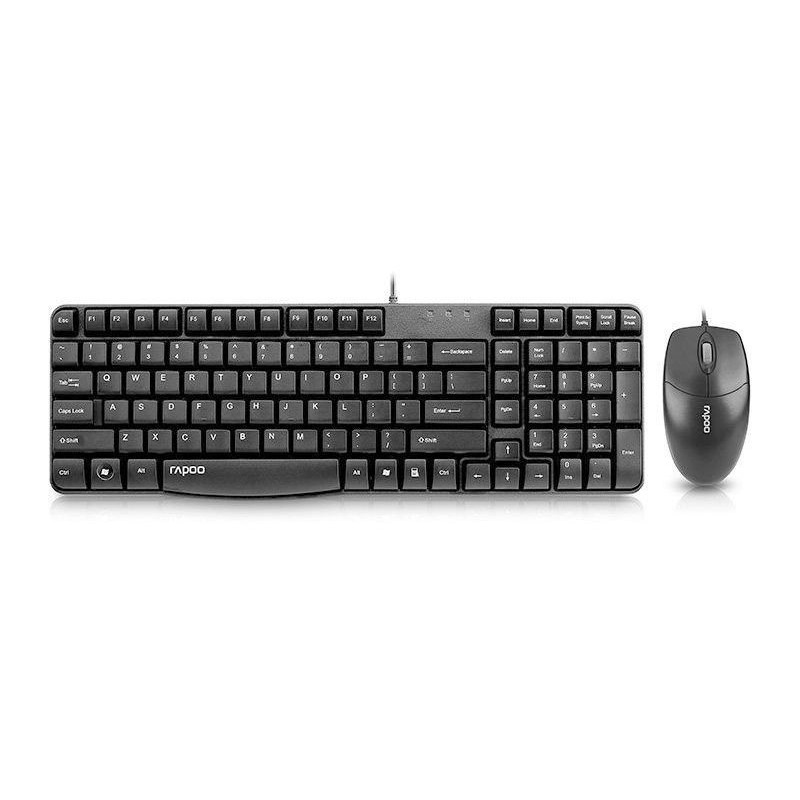 Rapoo X120 Pro Combo Keyboard &amp; Mouse Original Garansi Resmi