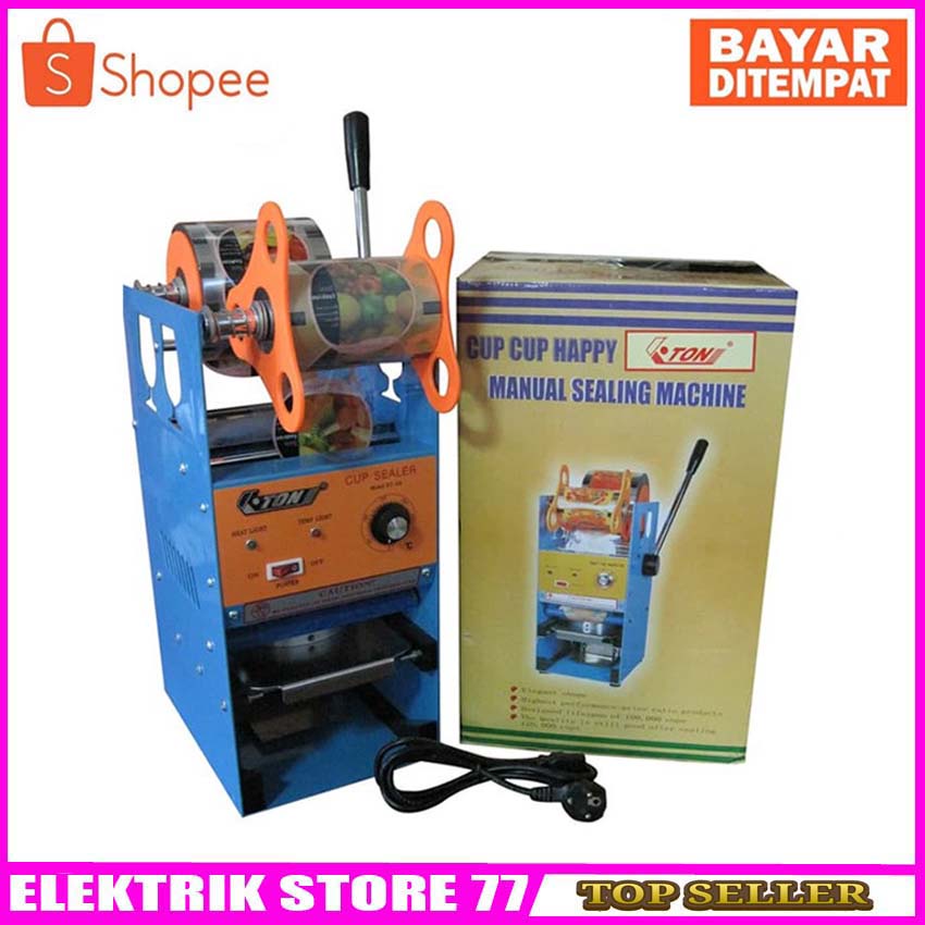 Mesin Press Gelas Plastik Manual Sealing Machine Cup Sealer Eton ET D8