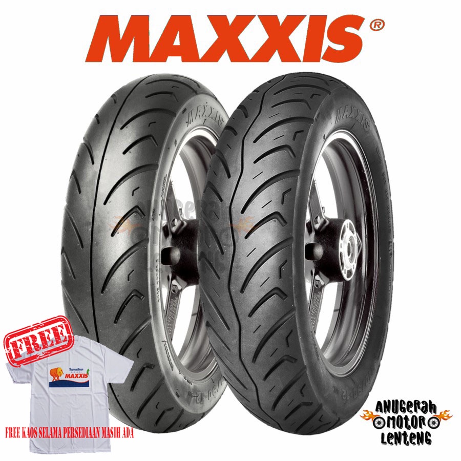 Ban Tubeless Maxxis M922F M922R Sepasang 100/90-12 &amp; 110/90-12 Scoopy Freego