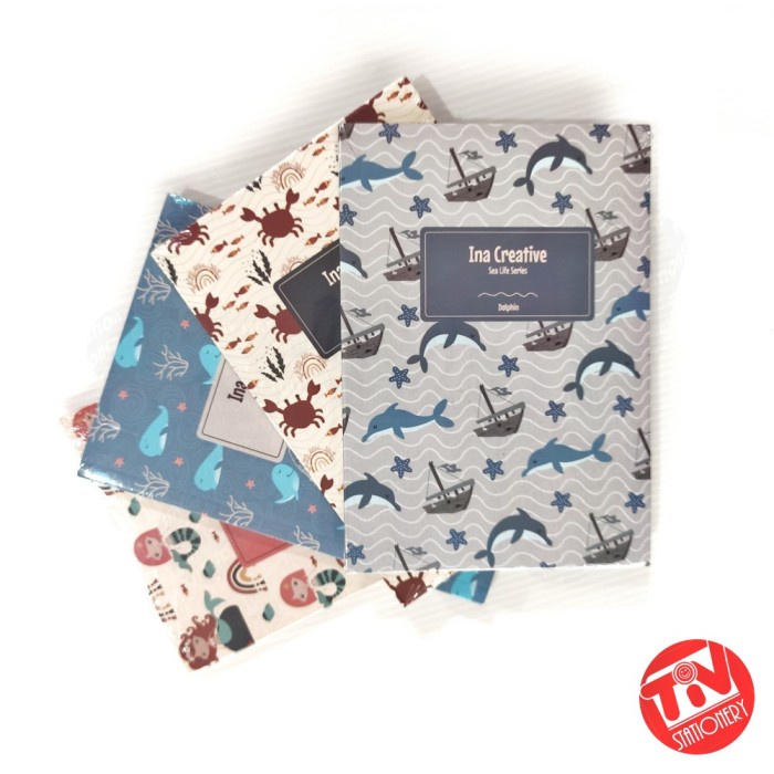 

Gilaa!!! Notebook / Notes / Buku Catatan Saku Ina Creative A6 Motif Sea Life Promo