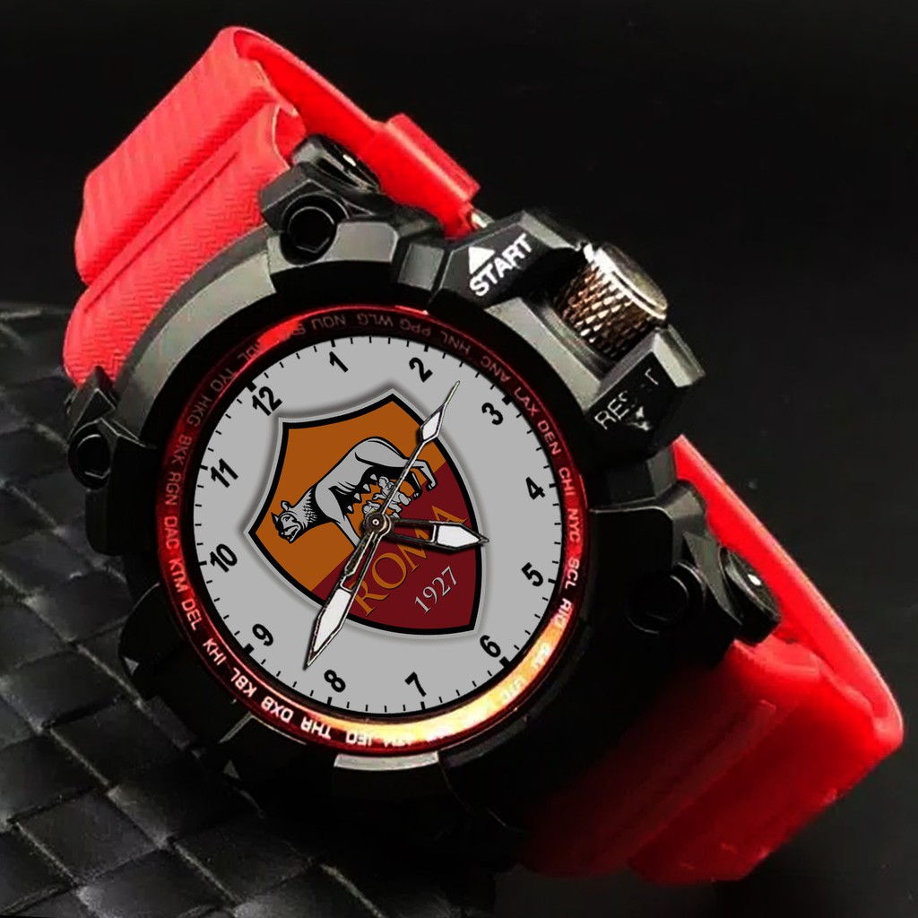 (EXCLUSIVE) JAM TANGAN AS ROMA 1 (STRAP WARNA)