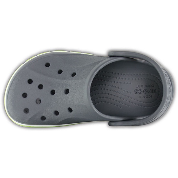 Sandal Crocs Baya Clog Kids / Baya Clog / Sandal Anak / Sandal Anti Licin / Baya Clog - Gray -207019-0GX