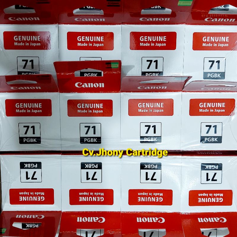 Tinta Canon GI 71 Hitam Black Cyan Magenta Yellow G1020 G2020 G3020 G3060 ORIGINAL ASLI