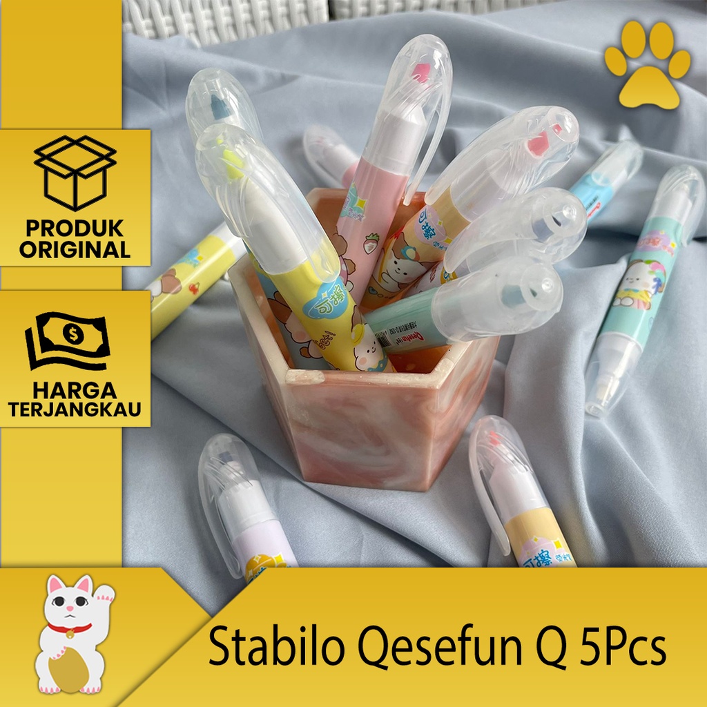 

[LuckyFortuna88] Stabilo 1 Set Qesefun Bisa Di Hapus Highlighter 1 Set bisa di hapus Lucu alat tulis kantor Alat tulis sekolah