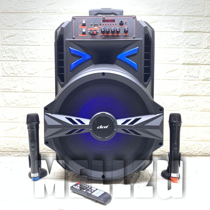 Speaker Portable Wireless DAT DT 1516 Original 15 Inch Bluetooth - USB
