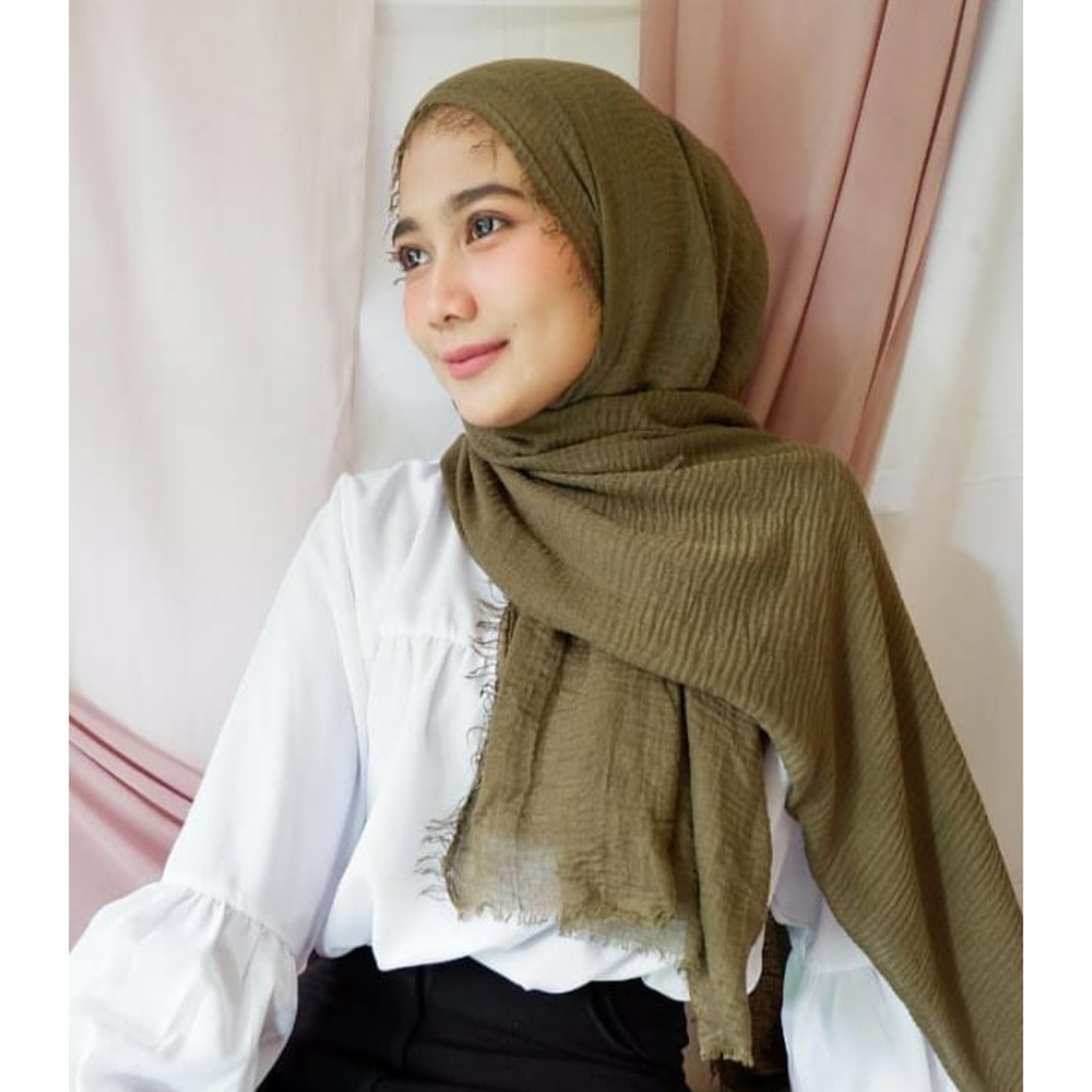 Pashmina Crinkle Pashmina ombre pasmina rawis ORIGINAL UMAMA SCARF