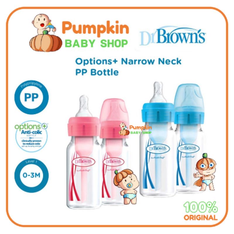 Dr Browns PP Options Plus Wide Neck Bottle - Options Plus Narrow Bottle - Dr Browns botol susu