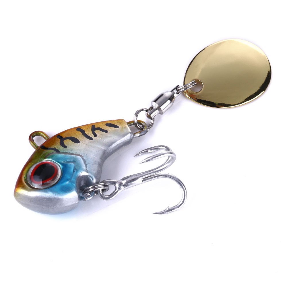 HENGJIA 1Pcs 9G/14G/16G/22G Umpan Pancing Metal Lead VIB Jig Swimbait Fishing Lure Ikan Wobbler Kail With Sequins