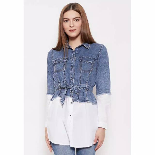 Ako kemeja jeans panjang model tunik TERBARU