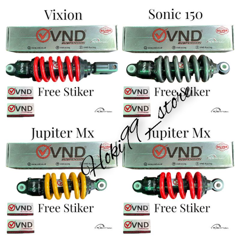 vnd monoshock original VND premium shock variasi monoshock variasi Sonic MX Vixion Sonic ninja150 fu150