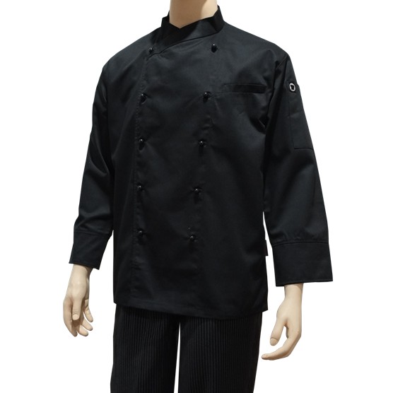 MUCHEF Baju Koki RB Lengan Panjang Hitam