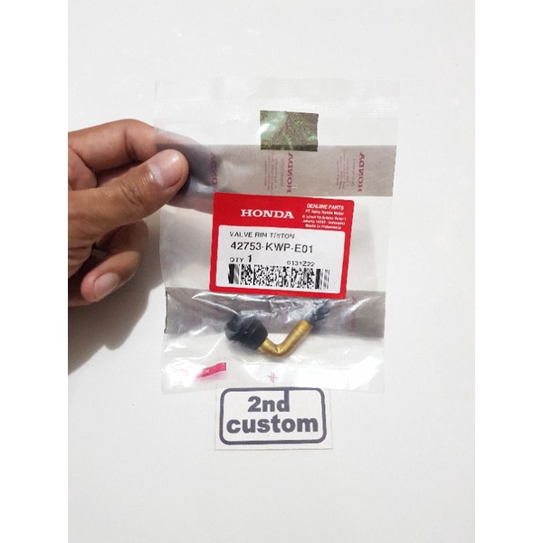 Pentil ban tubeless bengkok set tutup ori Honda Universal NSR 150 SP Ninja RR Tiger Vixion R15 R25 G