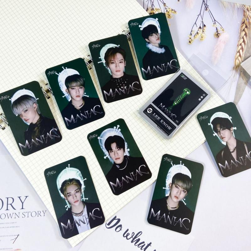 8pcs / set Kartu Lomo Foto Album Kpop BTS Stray Kids ODDINARY