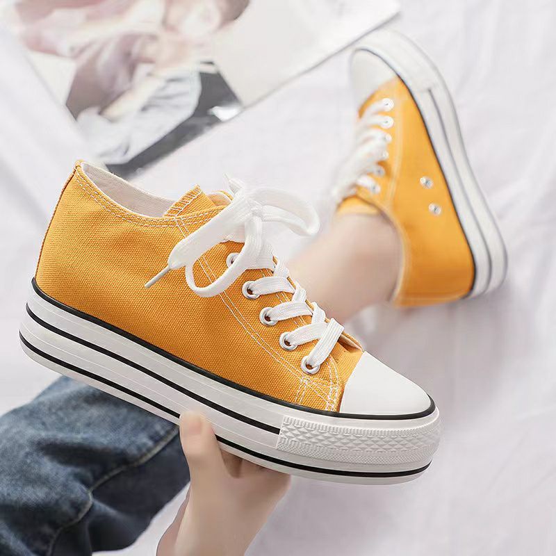 8.8 GA0591 SEPATU WEDGES WANITA KOREA BAHAN KANVAS ASLI IMPORT FASHION STYLIST BEST QUALITY P8056