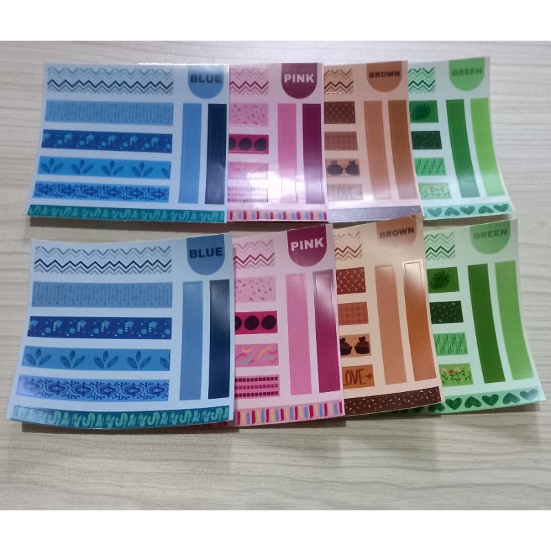 

STICKER DECO WASHI TAPE transparan doff